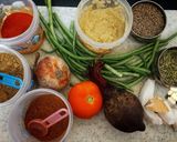 A picture of step 1 of Beetroot & Cowpea Beans Gravy.