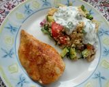 Sült csirkemell bulgursalátával recept fázis 5 fotója
