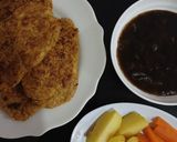 Foto langkah ke 5 dari resep Steak Tempe Saus Lada Hitam.