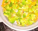 A picture of step 5 of Broccoli and rice.