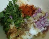 A picture of step 2 of Nargasi kabab with tea.