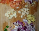 A picture of step 1 of #Shahi paneer.