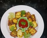 A picture of step 8 of Homemade Paneer or Cottage Cheese and Masala Grilled Paneer.