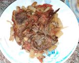 A picture of step 1 of Lamb Chops with Vegetables.