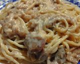 Foto del paso 6 de la receta: Pasta con hongos porcini cremosa (sin crema)