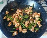 A picture of step 2 of Chicken Paella.