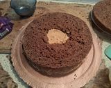 Foto del paso 15 de la receta: Torta de chocolate rellena de doble cremas