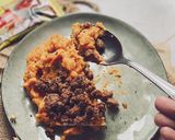 Gambar langkah 5 resipi Sweet Potato Mashed with Chilli Beef.
