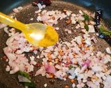 A picture of step 4 of Idli Upma.