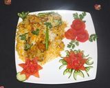 A picture of step 7 of Tikka baryani with national tikka masla.