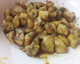 A picture of step 8 of Jeera Aloo.
