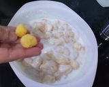 A picture of step 3 of Namkeen Dahi Phulki😇.