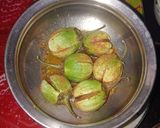 A picture of step 5 of Baingan Masala.