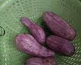 Hình bước làm 1 của món Khoai lang kén bằng khoai lang tím