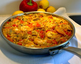 Foto del paso 5 de la receta: Arroz con alcachofas y gambas en sartén
