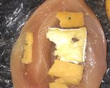 A picture of step 2 of Chicken breast wrapped in filo pastry.