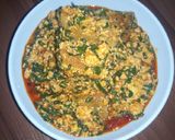 A picture of step 5 of Egusi soup.