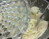 A picture of step 4 of Alfredo fettuccine pasta.