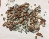 A picture of step 1 of Blue Cheese And Walnut With Sea Coconut Pastry.