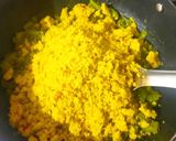 A picture of step 3 of Snake gourd subji.