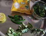 A picture of step 1 of Dry coconut dosa chutney.