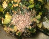 A picture of step 3 of Leftover potato and methi sabji.