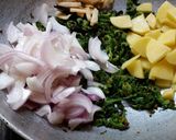 A picture of step 3 of Bitter gourd peel bhaji.