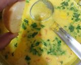 A picture of step 7 of Hesarubele Bili Saru/Moong dal tomato rasam.