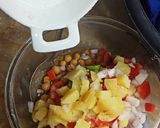 A picture of step 1 of Chana chaat.