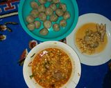 Foto langkah ke 14 dari resep Cilok ayam kuah seblak.
