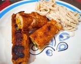 Foto del paso 4 de la receta: Rollos de milanesa de cerdo con verduras