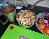 Indiai, gombás-zöldborsó curry (Matar Mushroom) recept fázis 1 fotója
