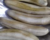 A picture of step 1 of Jain Raw Banana Rosti.