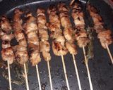 Foto langkah ke 6 dari resep Sate Ayam Kacang Simple (Homemade/ Pakai Teflon).