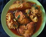 ফুলকপি ও আলু দিয়ে মাছ(fulkopi aloo diye mach recipe in Bengali) রেসিপি ধাপ - 4 ছবি