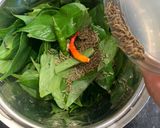 A picture of step 3 of Moms secret gandhali recipes.