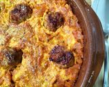 Foto del paso 10 de la receta Arroz al horno con pelotitas criollas y costra de huevo