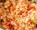 Une image de l'étape 4 de Salade de riz sucré salé.