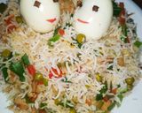 A picture of step 9 of Chinese biryani.