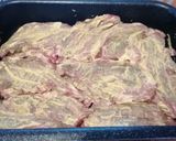 Zöldségekkel sült mustáros tarja recept fázis 1 fotója