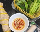 Hình bước làm 1 của món Tré trộn (phiên bản giản lược)