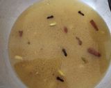 A picture of step 4 of Lapsi (broken wheat dessert).
