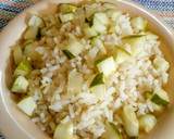 A picture of step 1 of Cucumber Rice.