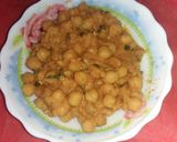 A picture of step 8 of Chickpea curry #4weekschallenge #charityrecipe.