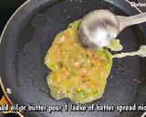 A picture of step 3 of Easy egg breakfast recipe BREAD OMELETTE.