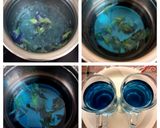 A picture of step 1 of Butterfly Pea flower Tea.
