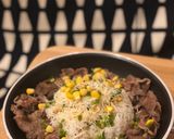 A picture of step 3 of Classic Japanese Pepper Beef Rice (No Teppan Needed, Just a Frying Pan!).