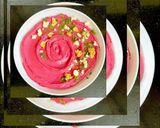 A picture of step 3 of Beetroot Hummus.