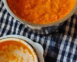 A picture of step 1 of Chana masala with Roti.