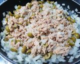 Foto del paso 9 de la receta Macarrones con Aceitunas, Atún, Tomate frito..😋🍝🍴